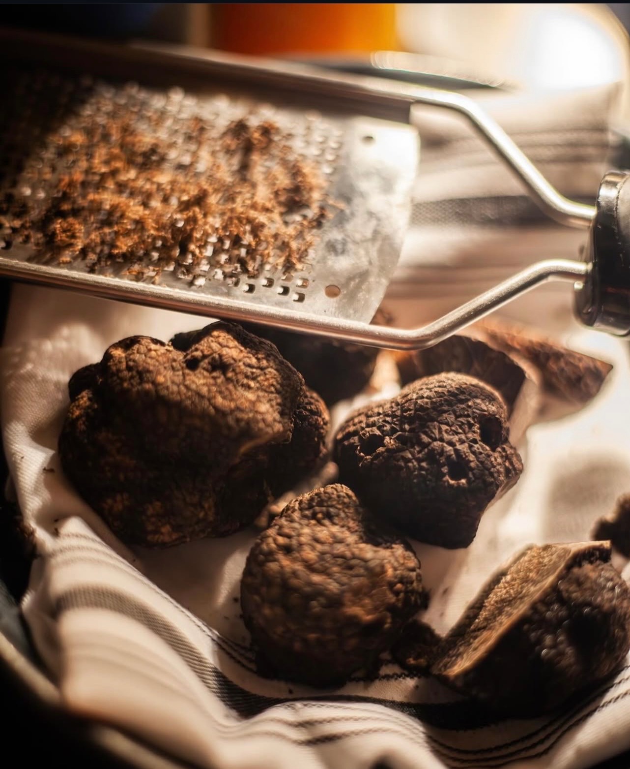 Black winter truffles