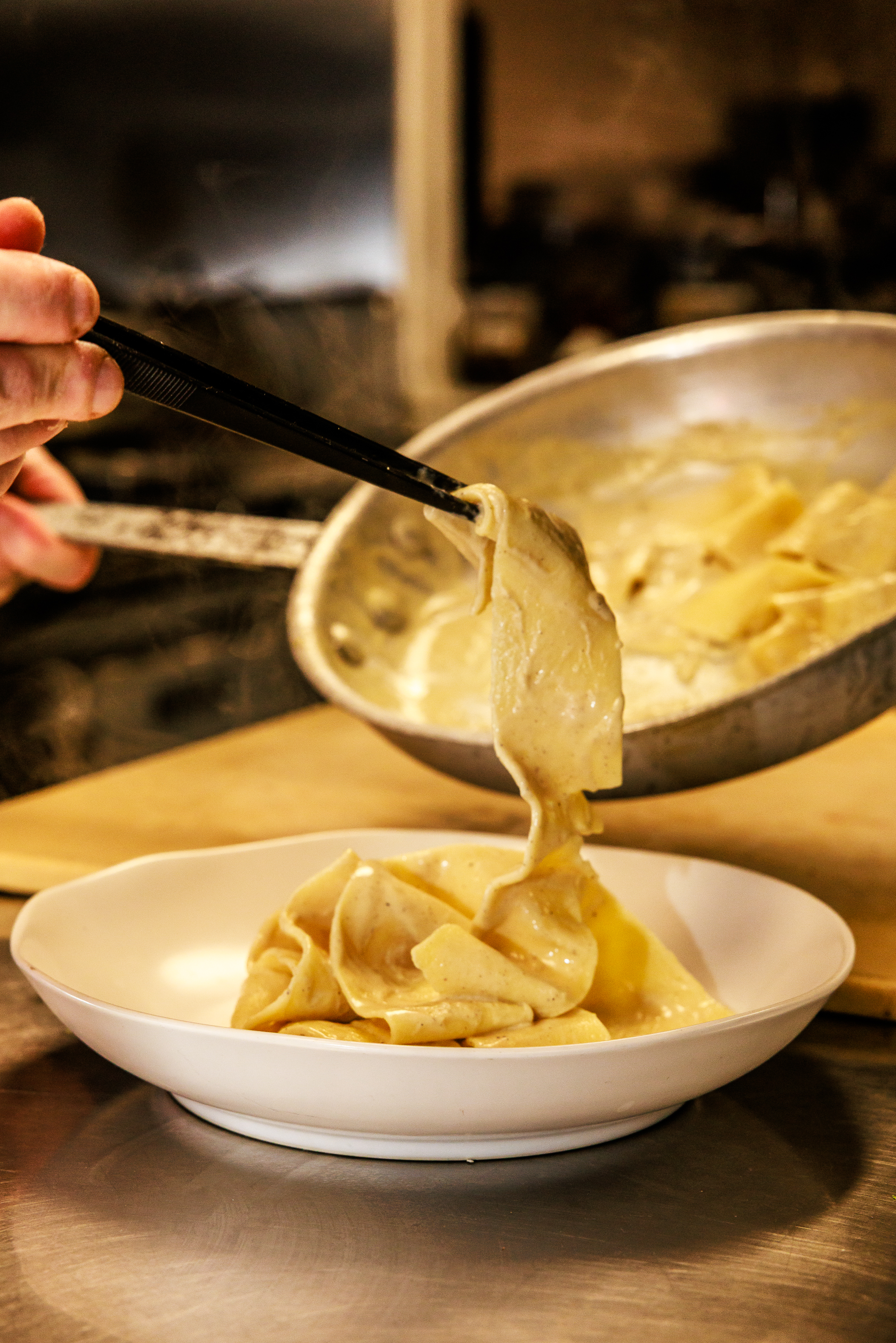 Truffle Pappardelle close-up
